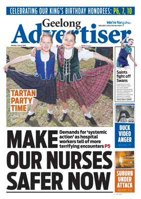 Cover of Geelong Advertiser