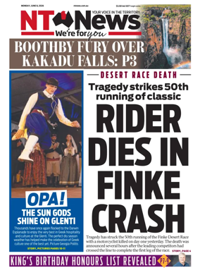 Cover of NT News