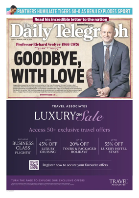 Cover of The Daily Telegraph (Sydney)