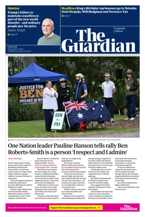 Cover of The Guardian Australia