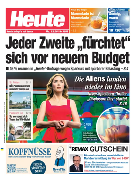 Cover of Heute - Niederosterreich Ausgabe
