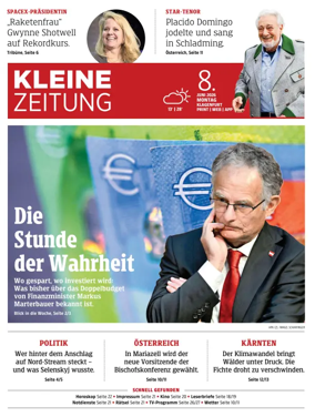 Cover of Kleine Zeitung Kaernten