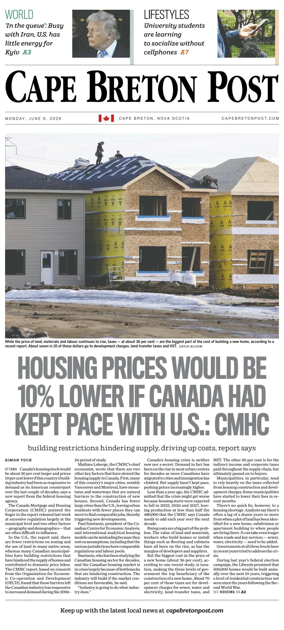 Cover of Cape Breton Post