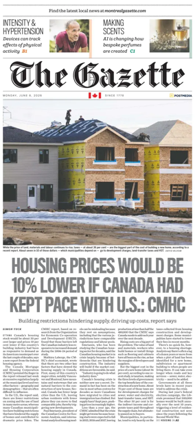 Cover of Montreal Gazette