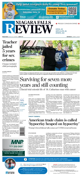 Cover of The Niagara Falls Review