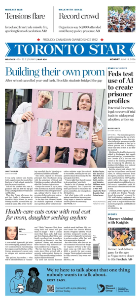 Cover of Toronto Star