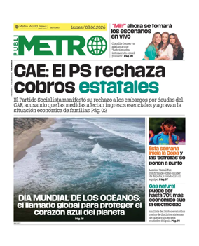 Cover of Publimetro Chile