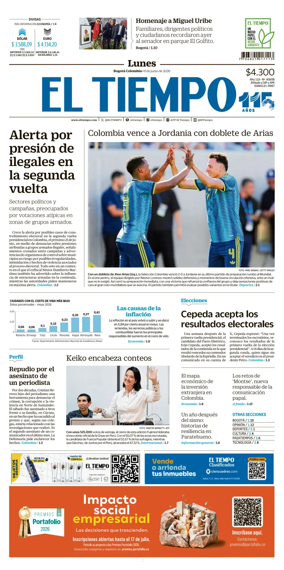 Cover of El Tiempo (Bogota)