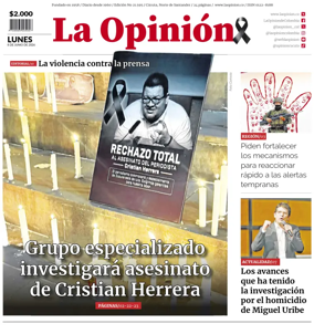 Cover of La Opinion