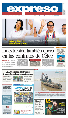 Cover of Diario Expreso