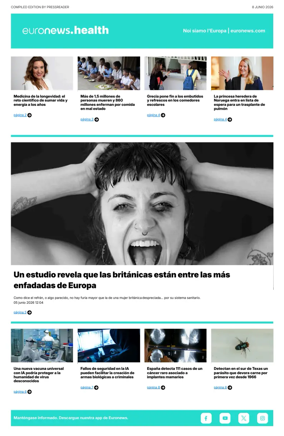 Cover of Euronews Health (Spanish) Compiled Edition