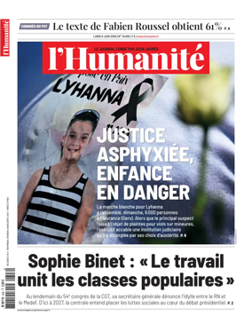 Cover of L'HUMANITE