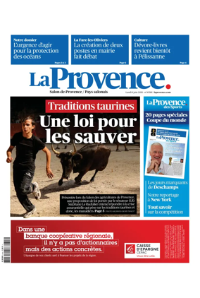 Cover of La Provence Salon-de-Provence / Pays salonais