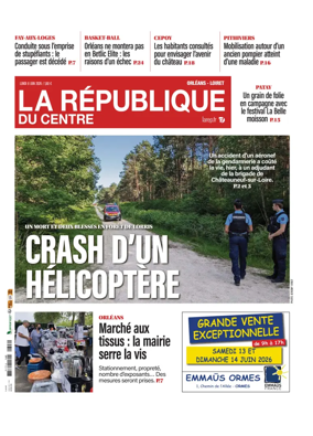 Cover of La Republique du Centre (Orleans - Loiret))