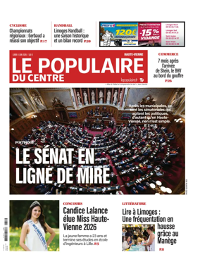 Cover of Le Populaire du Centre (Haute-Vienne)