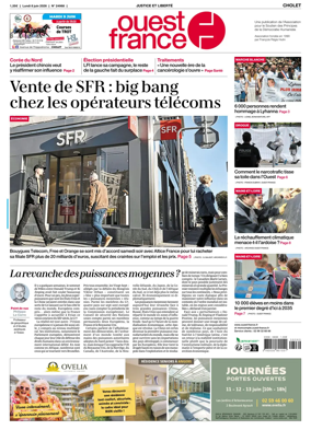 Cover of Ouest France (Cholet)
