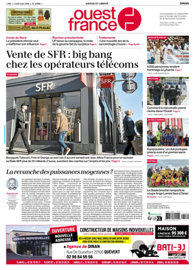 Cover of Ouest France (Dinan)