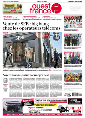 Cover of Ouest France (Loudeac / Rostrenen)