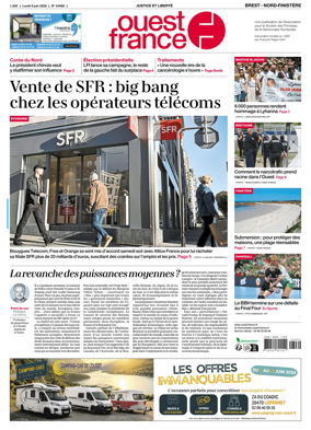 Cover of Ouest France (Nord-Finistere)