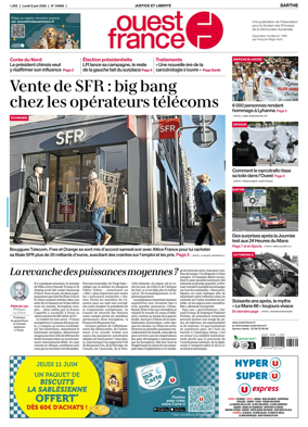 Cover of Ouest France (Sarthe)