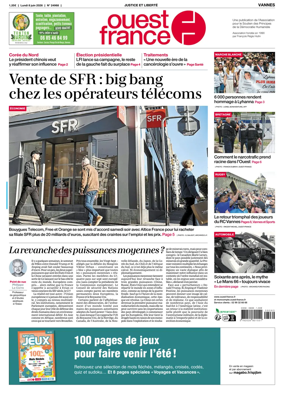 Cover of Ouest France (Vannes)