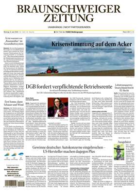 Cover of Braunschweiger Zeitung (Braunschweig)