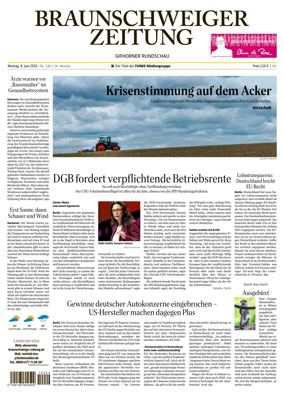 Cover of Braunschweiger Zeitung (Gifhorn)