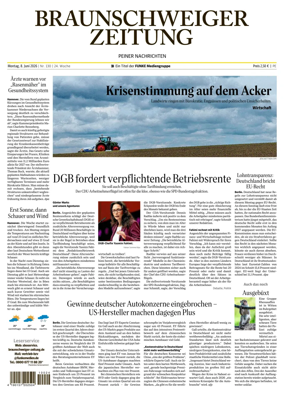 Cover of Braunschweiger Zeitung (Peine)