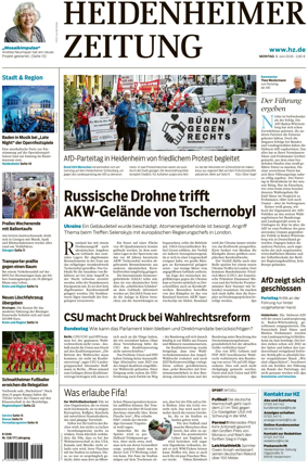 Cover of Heidenheimer Zeitung