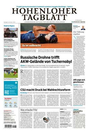 Cover of Hohenloher Tagblatt