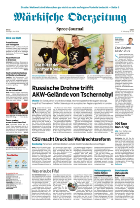 Cover of Markische Oderzeitung Erkner
