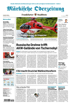 Cover of Markische Oderzeitung Frankfurt (Oder)