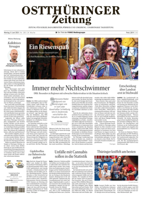 Cover of Ostthuringer Zeitung (Posneck)