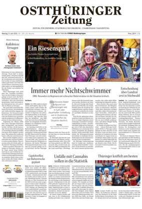 Cover of Ostthuringer Zeitung (Saale-Holzland-Kreis)