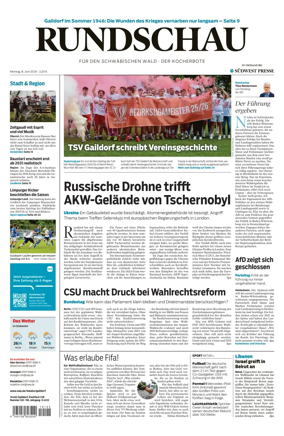 Cover of Rundschau fur den Schwabischen Wald – Der Kocherbote