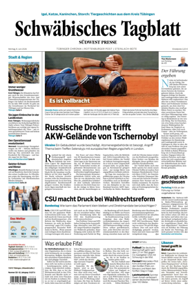 Cover of Schwabisches Tagblatt - Tubinger Chronik