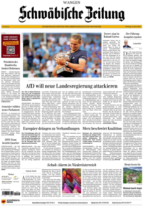 Cover of Schwabische Zeitung (Wangen)