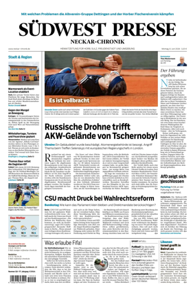 Cover of SUDWEST PRESSE - Neckar-Chronik
