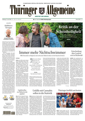 Cover of Thuringer Allgemeine (Arnstadt und Ilmenauz)