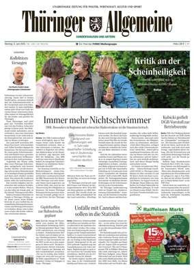 Cover of Thuringer Allgemeine (Sonderhausen und Artern)