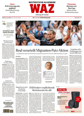 Cover of Westdeutsche Allgemeine Zeitung (Essen)