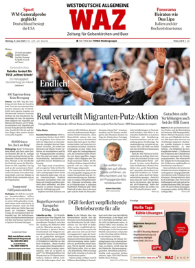 Cover of Westdeutsche Allgemeine Zeitung (Gelsenkirchen)