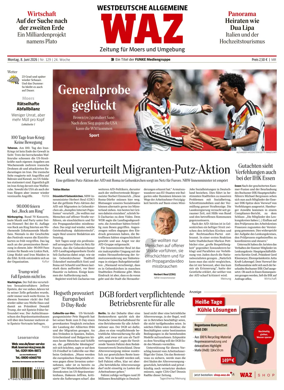 Cover of Westdeutsche Allgemeine Zeitung (Moers)