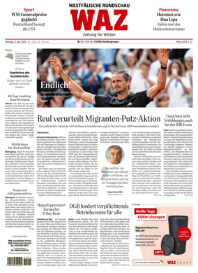 Cover of Westdeutsche Allgemeine Zeitung (Witten)