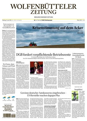 Cover of Wolfenbutteler Zeitung