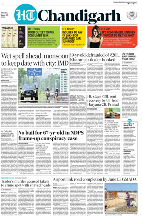 Cover of Hindustan Times (Chandigarh) - Live