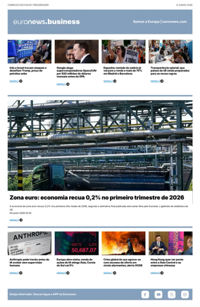 Cover of Euronews Business (Portuguese)