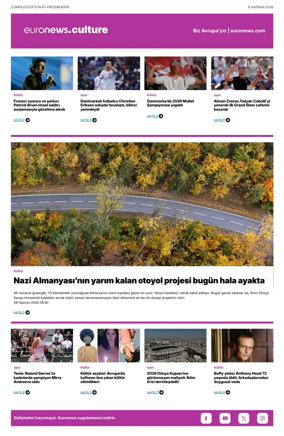 Cover of Euronews Culture and Sport (Turkish) Compiled Edition