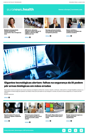 Cover of Euronews Health (Portuguese)