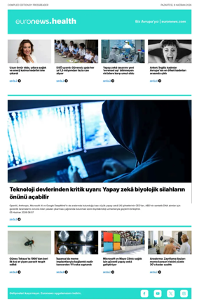 Cover of Euronews Health (Turkish) Compiled Edition